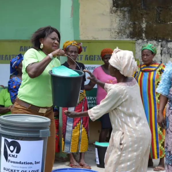 Bucket of Love Distribution in Ekenobizi