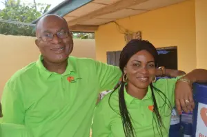 KMJ Foundation team members at the outreach venue